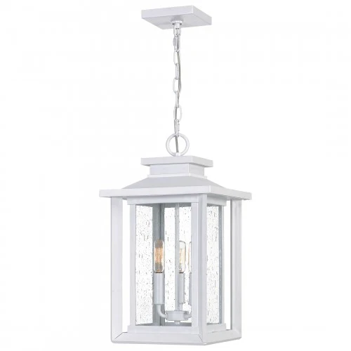 Quoizel Wakefield Earth Black Transitional Seeded Glass Lantern Pendant Light - Image 6