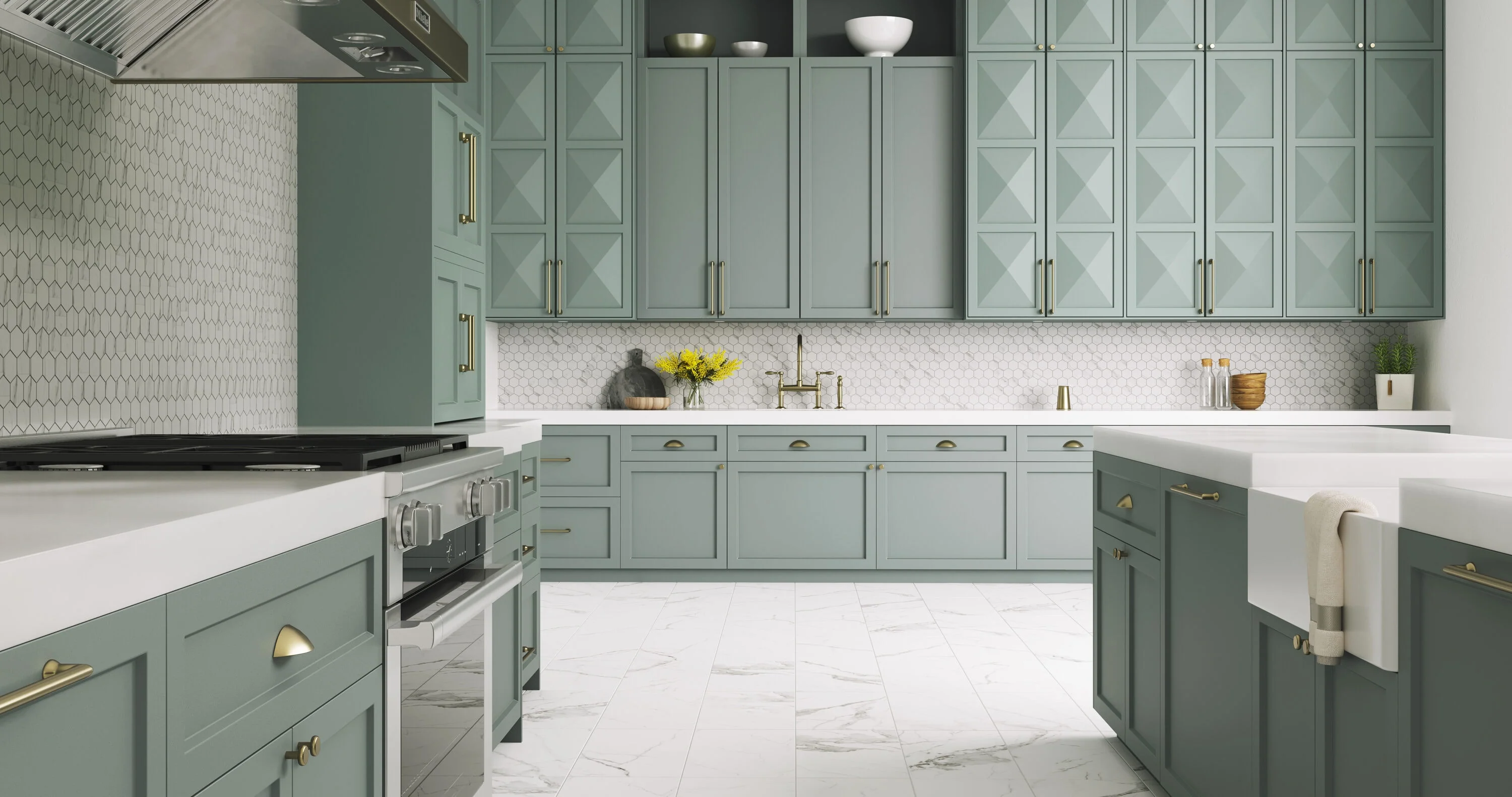 Satori Statuario Matte 12-in x 24-in Porcelain Marble-Look Floor & Wall Tile, Rectified Edge - Image 7