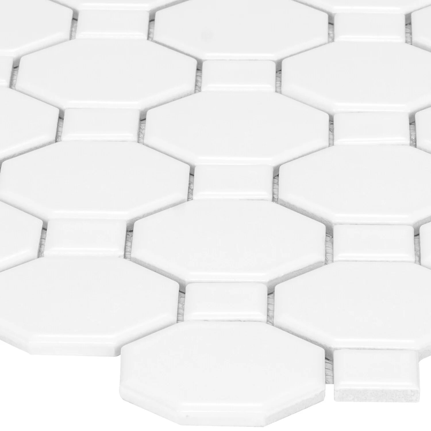 Satori Hudson Brilliant White Bistro 12-in x 12-in Matte Porcelain Mosaic Wall Tile - Image 6