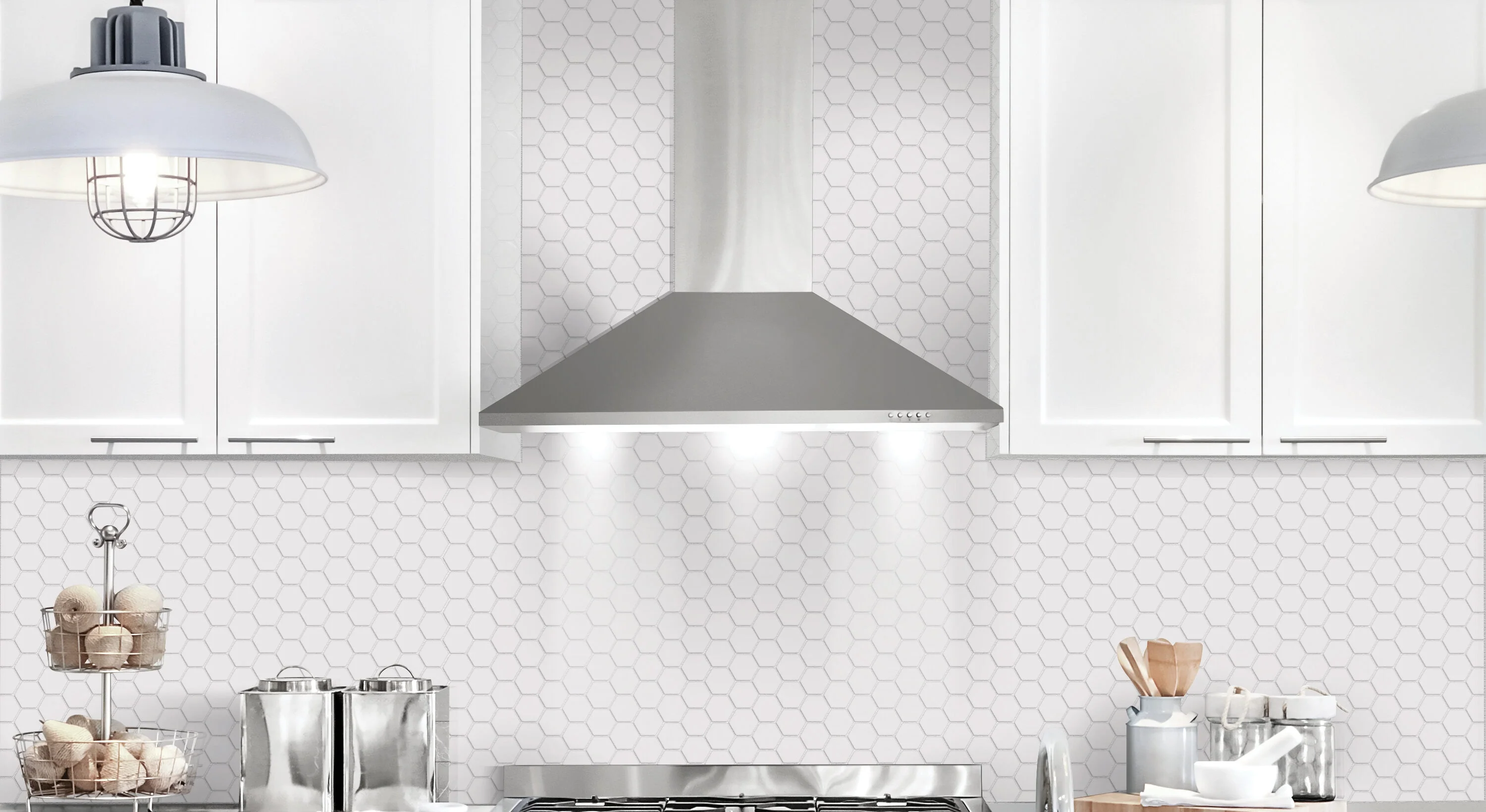 Satori Hudson Brilliant White Matte 11-in x 12-in Porcelain Hexagon Wall Tile - Image 11