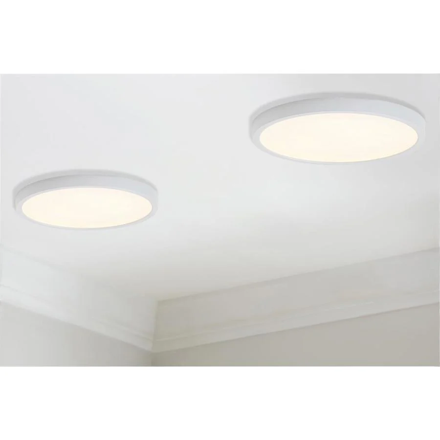 Project Source 2-Pack 10-in Brushed Nickel Transitional Flush Mount Light ENERGY STAR - Image 3