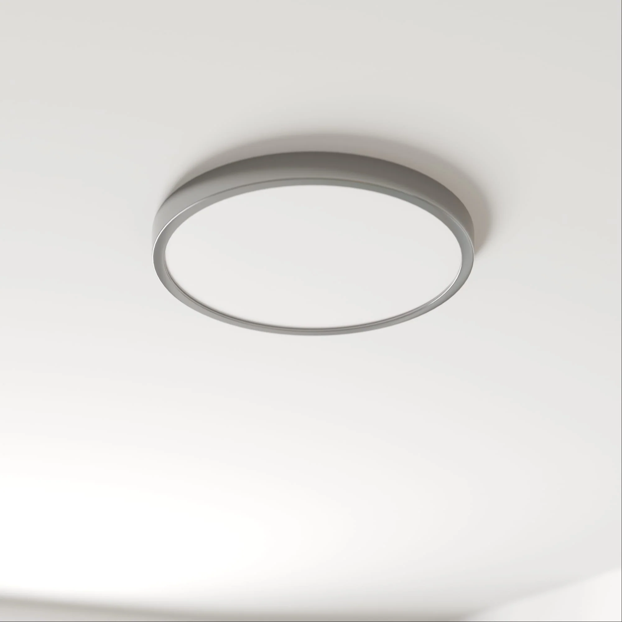 Project Source 2-Pack 14-in Brushed Nickel Transitional Integrated LED Flush Mount Light, 3000K, 1950 Lumens, Dimmable - Image 8