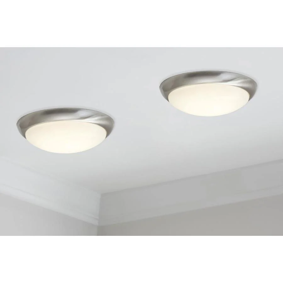 Project Source 2-Pack 13-in Bronze Integrated LED Flush Mount Ceiling Light, 1600 Lumens, 3000K, Dimmable - Image 3