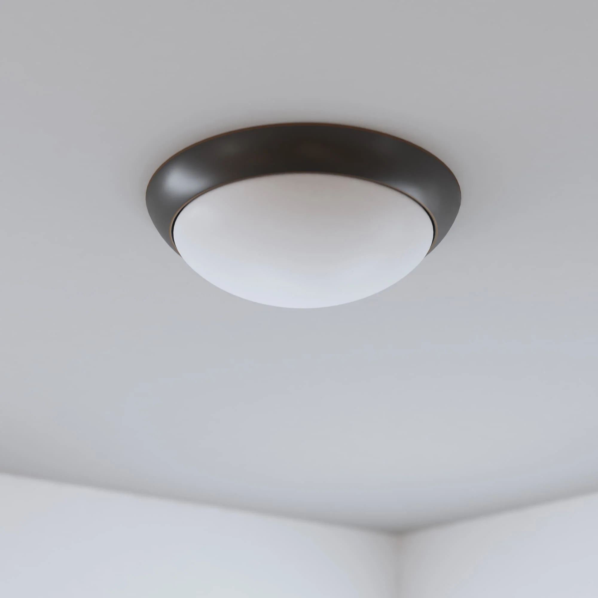Project Source 2-Pack 13-in Bronze Integrated LED Flush Mount Ceiling Light, 1600 Lumens, 3000K, Dimmable - Image 6