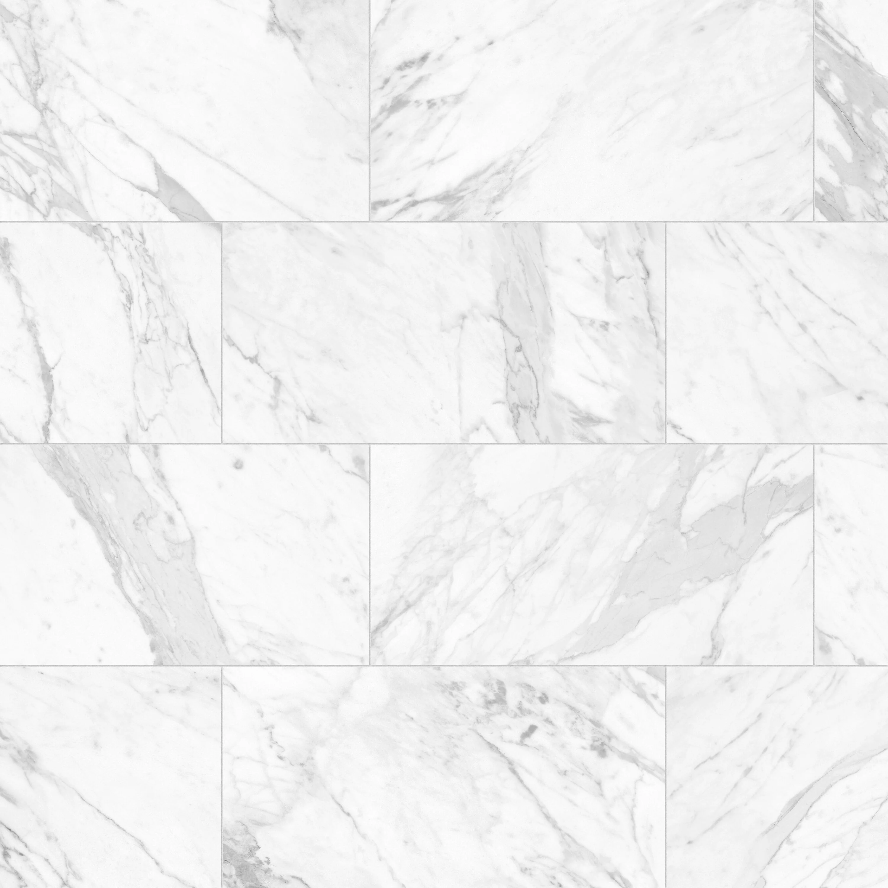 Satori Regent Carrara Glossy 8-in x 16-in Ceramic Marble-Look Wall Tile - Image 8