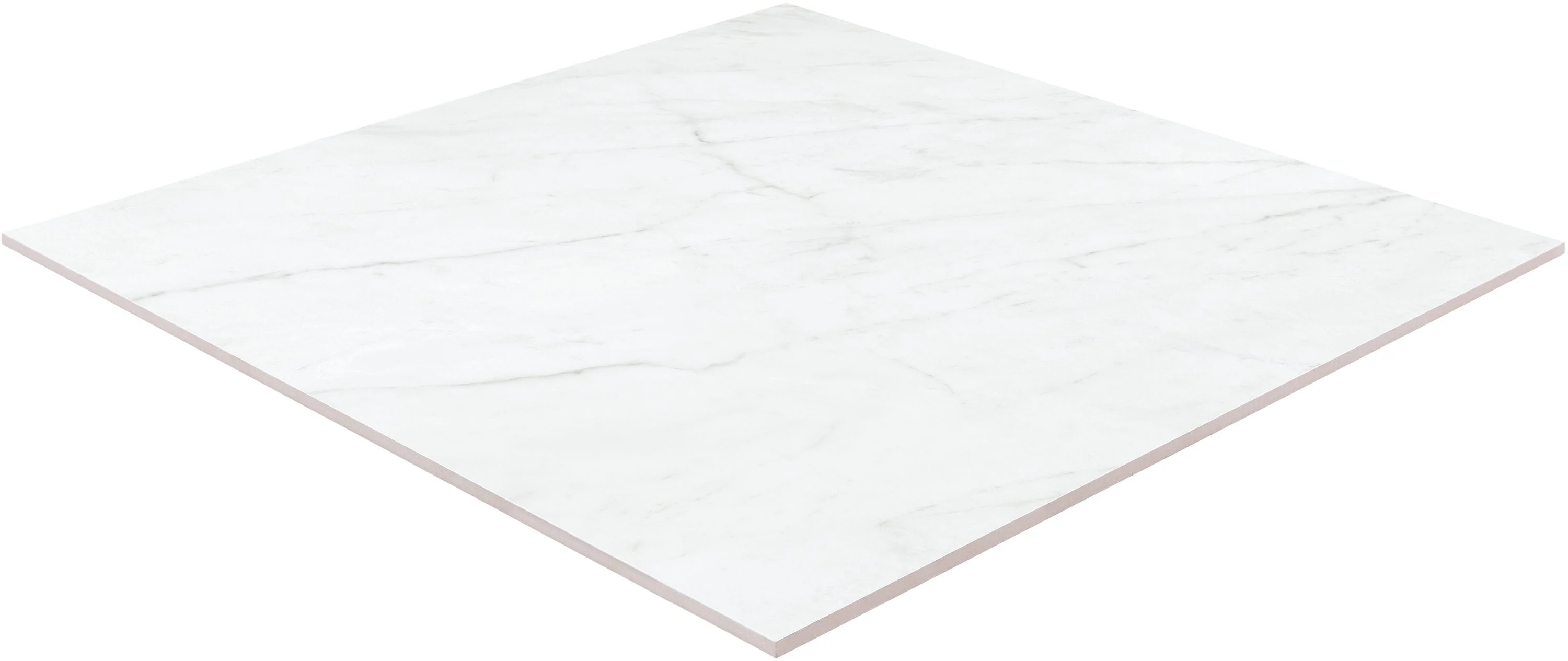 Satori Carrara Domani Polished 24-in x 24-in Polished Porcelain Marble Look Floor Tile - Image 5