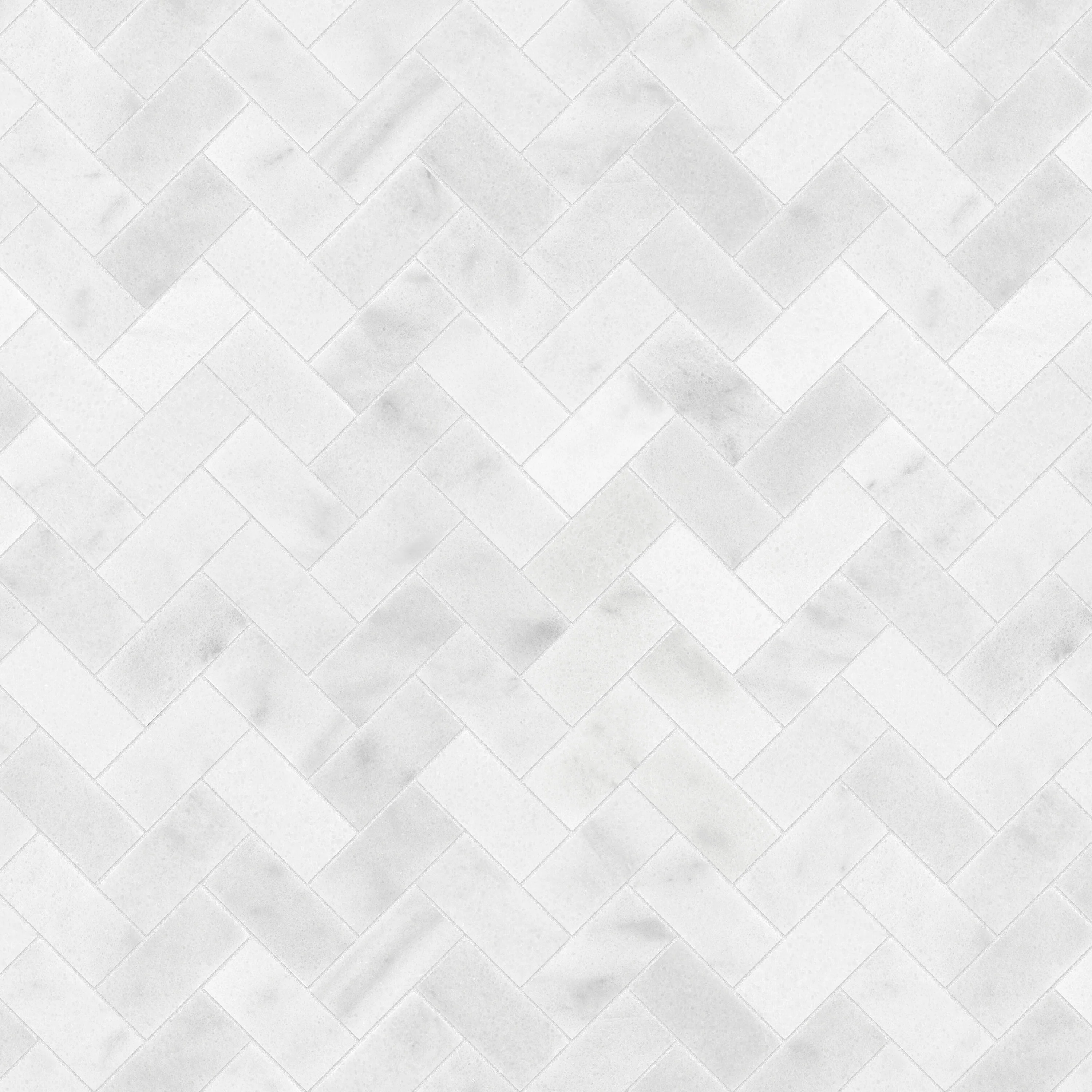 Satori Bianco Polished 11-in x 12-in Natural Marble Herringbone Mosaic Wall Tile (0.9-sq ft Sheet) - Image 10