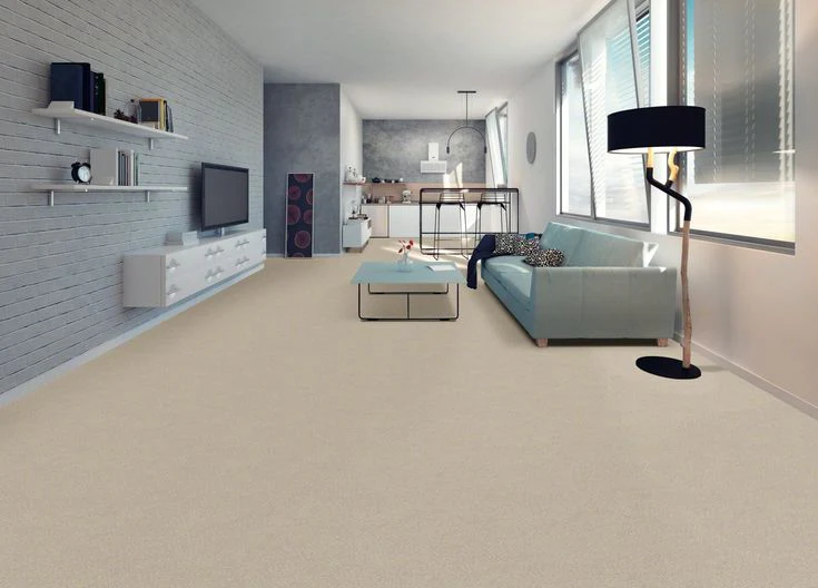 STAINMASTER Essentials Blue Diamonds II 12-ft Bleached Textured Carpet Sample (Interior) - Image 4