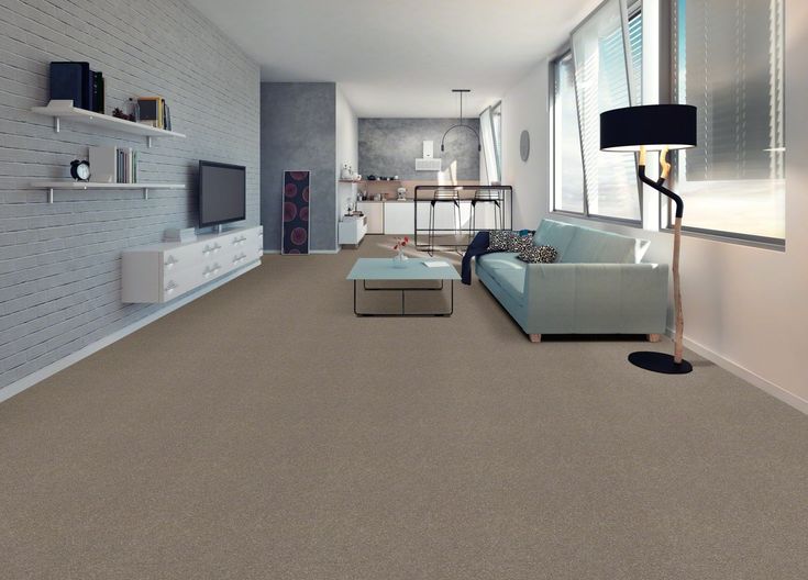 STAINMASTER Essentials Blue Diamonds III 12-ft Minimalist Textured Carpet Sample (Interior) - Image 5