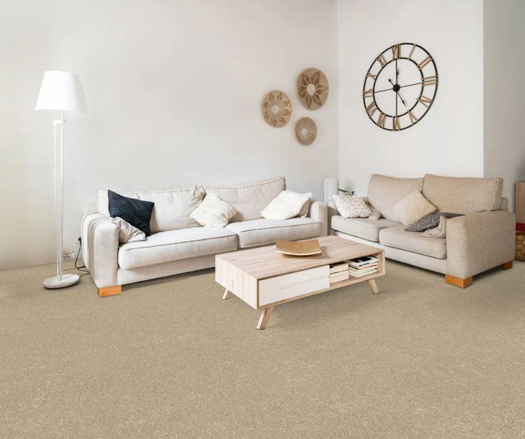 STAINMASTER Essentials Blue Diamonds I 12-ft Raw Lumber Textured Carpet (Indoor) - Image 2