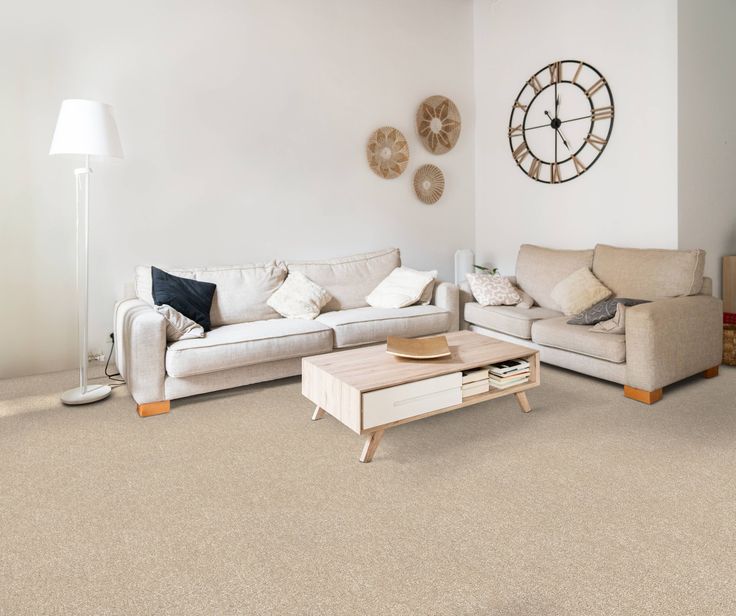 STAINMASTER Essentials Blue Diamonds I 12-ft Dreamy Textured Carpet (Indoor) - Image 5