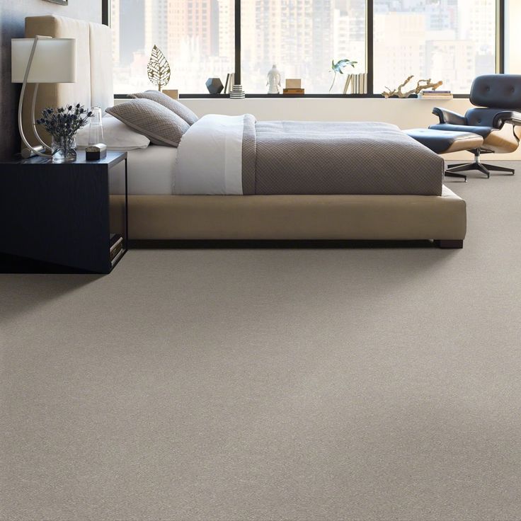 STAINMASTER Essentials Blue Diamonds I 15-ft Greige Textured Carpet (Indoor) - Image 2