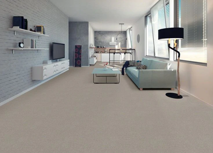 STAINMASTER Essentials Blue Diamonds II 12-ft Greige Textured Carpet (Indoor) - Image 3