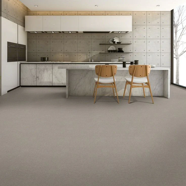 STAINMASTER Essentials Blue Diamonds III 15-ft Greige Textured Carpet (Indoor) - Image 3