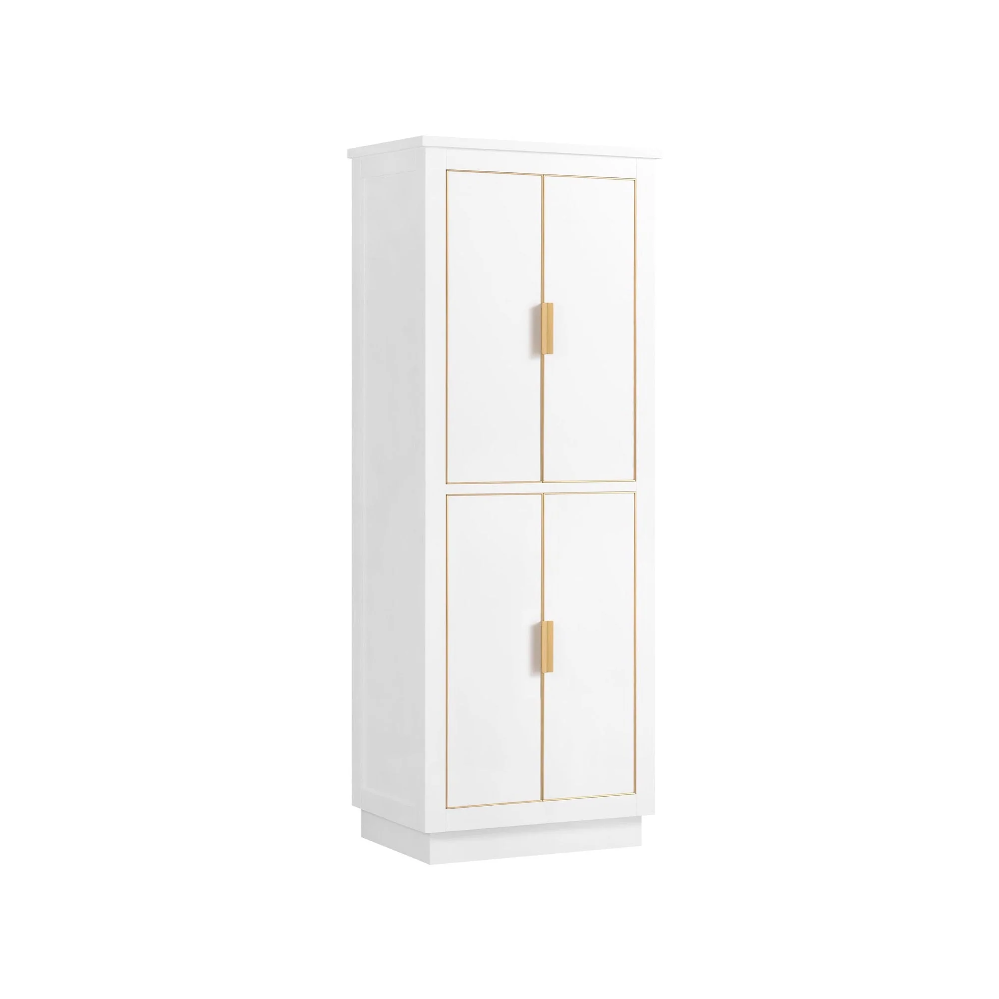 Avanity Allie/Austen 24-in W x 65-in H x 16-in D White Birch Freestanding Corner Linen Cabinet - Image 6