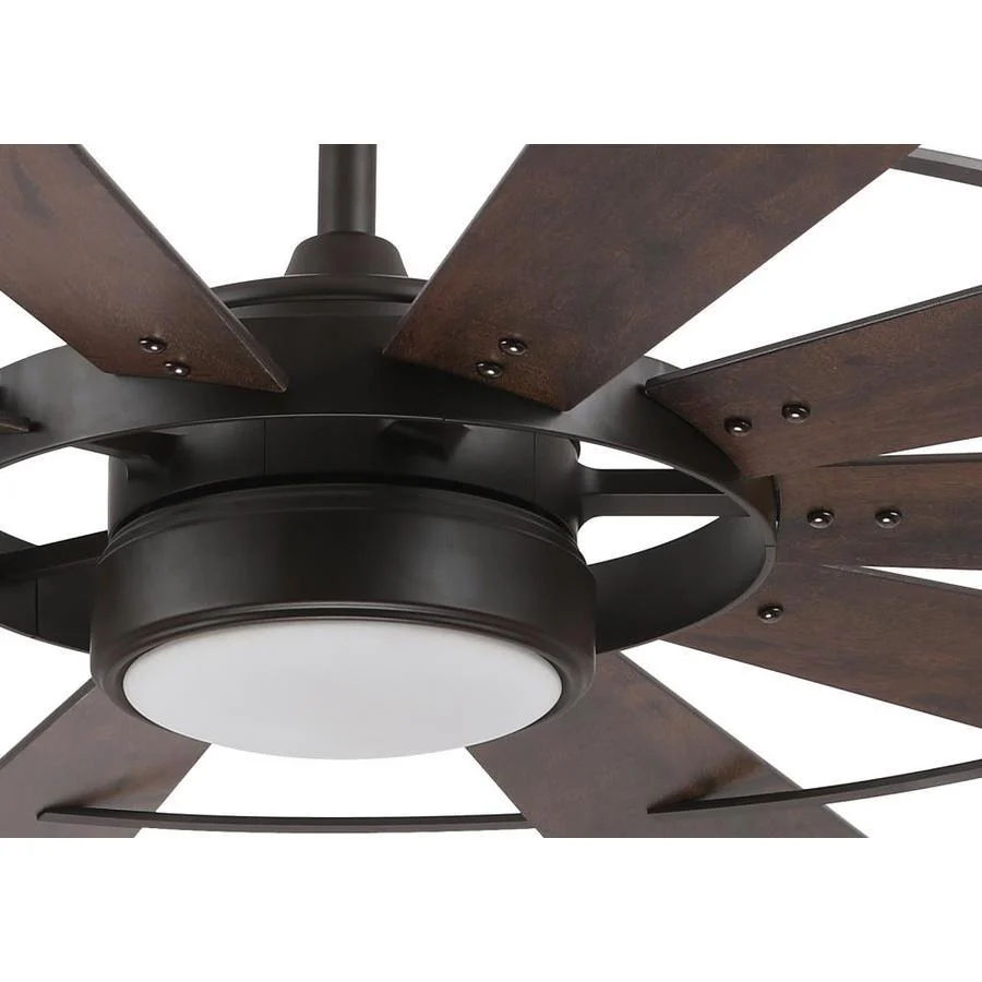 Harbor Breeze Henderson 60-in Bronze LED Indoor Ceiling Fan with Remote (10-Blade)