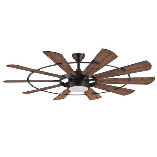 Harbor Breeze Henderson 60-in Bronze LED Indoor Ceiling Fan with Remote (10-Blade) - Image 4