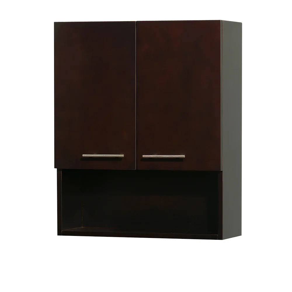 Wyndham Collection Centra 24-in W x 29-in H x 8.75-in D Espresso Bathroom Wall Cabinet - Image 2