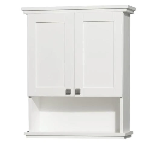 Wyndham Collection Acclaim 25-in W x 30-in H x 9.13-in D White Bathroom Wall Cabinet