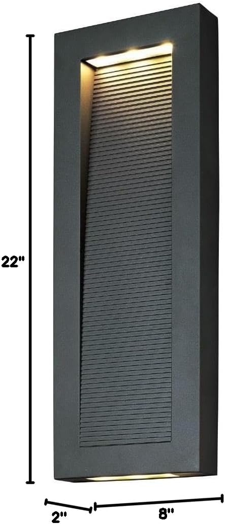Maxim Lighting Avenue 22-in H Architectural Bronze Dark Sky LED Outdoor Wall Light - Image 2