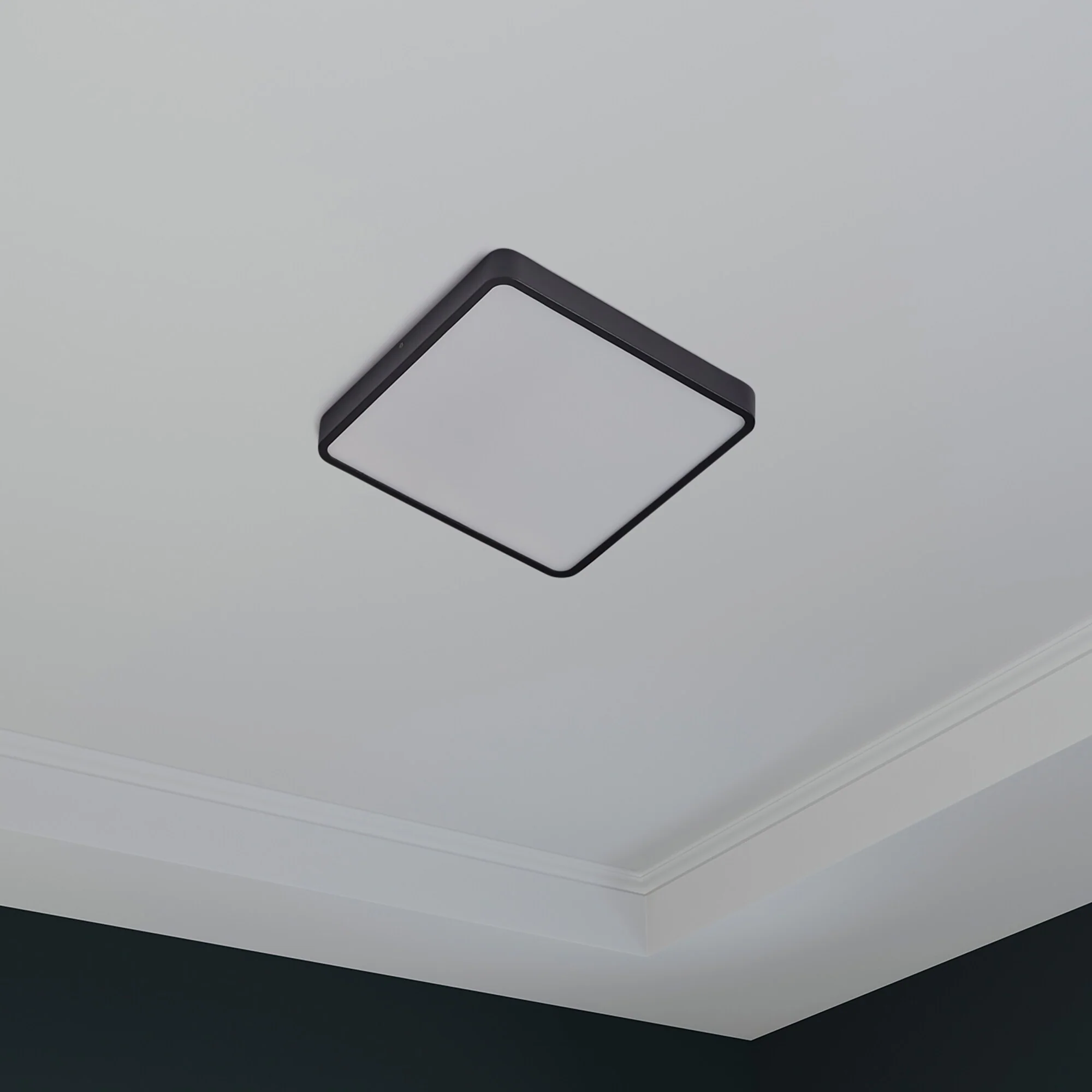 Project Source 13-in Black Integrated LED Flush Mount Ceiling Light, ENERGY STAR, 3000K - Image 4