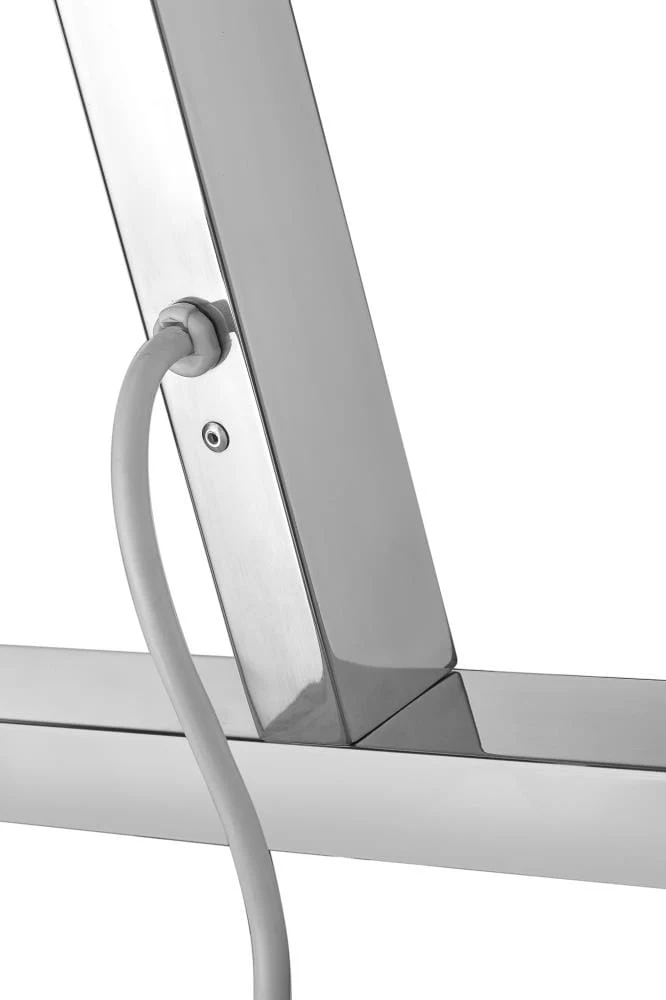 ANZZI Polished Chrome Plug-In Freestanding Towel Warmer, 21.85 x 13.98 x 35.24 in, Kiln Series 6-Bar - Image 15