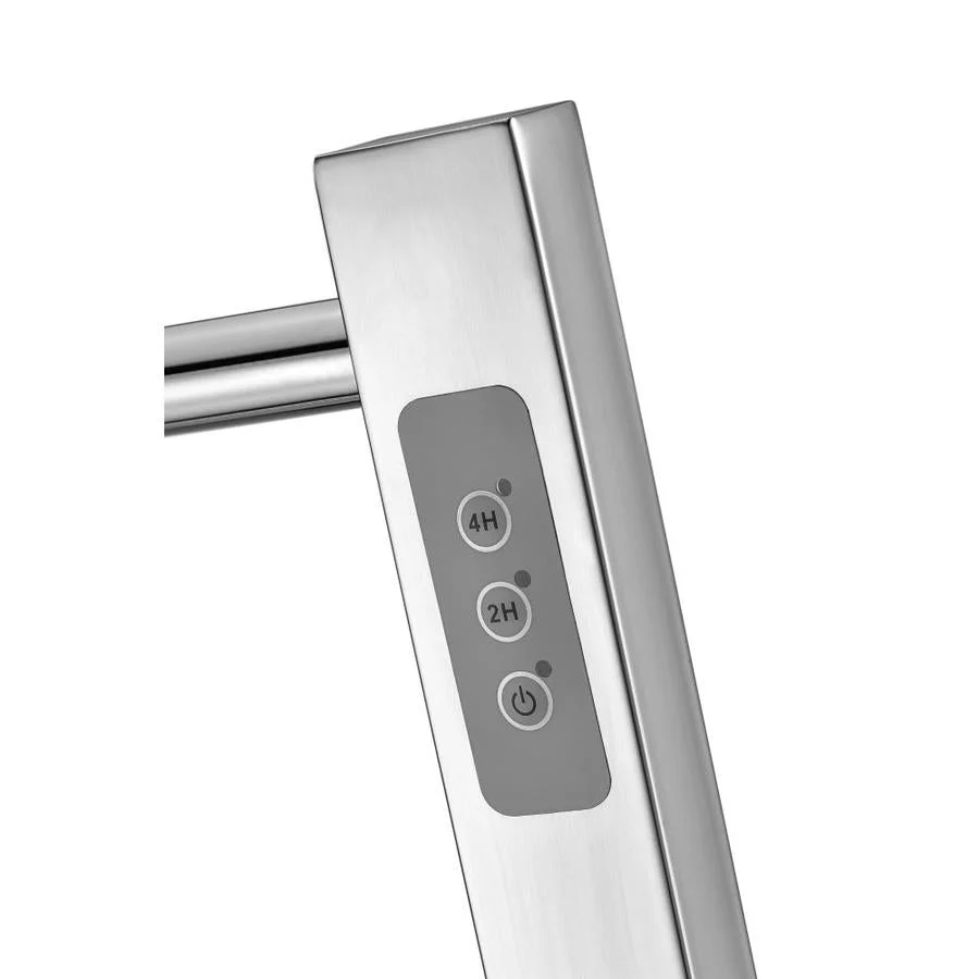 ANZZI Polished Chrome Plug-In Freestanding Towel Warmer, 21.85 x 13.98 x 35.24 in, Kiln Series 6-Bar - Image 3