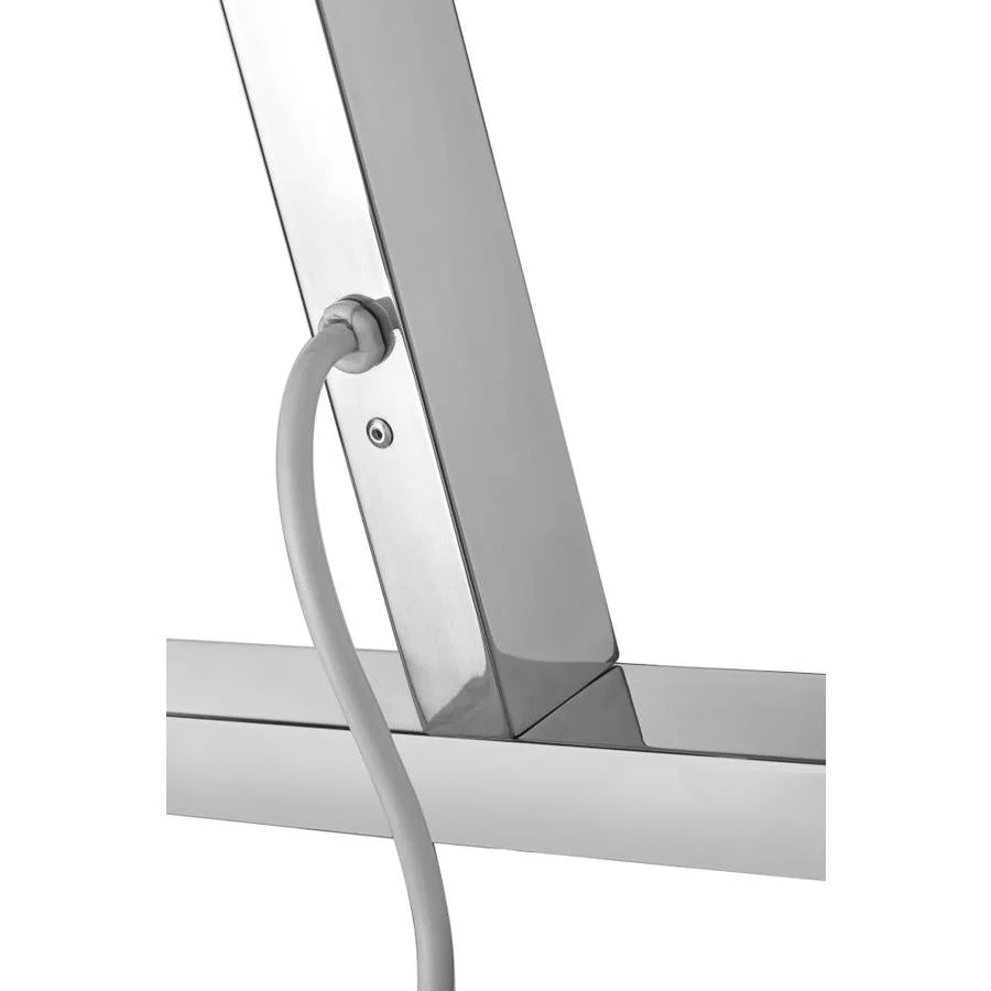 ANZZI Polished Chrome Plug-In Freestanding Towel Warmer, 21.85 x 13.98 x 35.24 in, Kiln Series 6-Bar - Image 6
