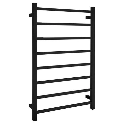 ANZZI Bell 8-Bar Matte Black Plug-In Wall Mounted Towel Warmer, 23.6 in W x 36.25 in H - Image 2