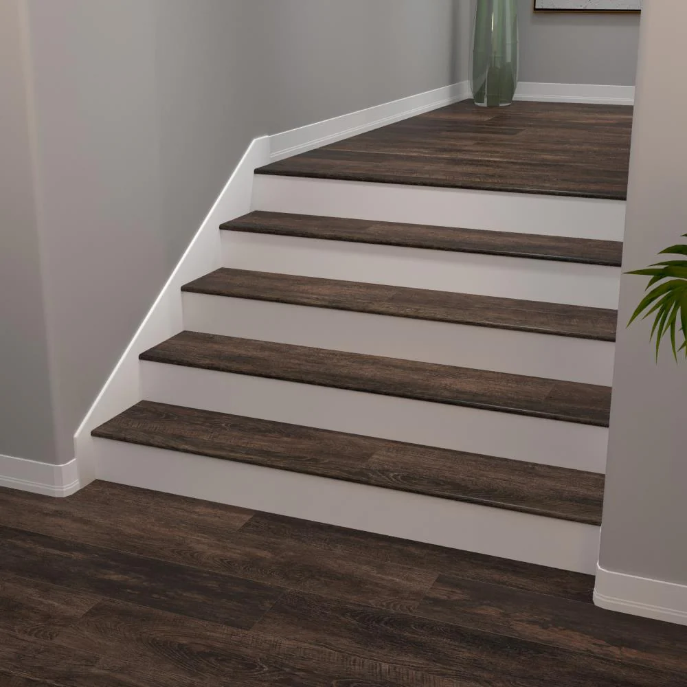 Cali Bamboo Vinyl Pro Classic 2.07-in x 72.83-in Shadowed Oak Prefinished Stair Nosing - Image 2