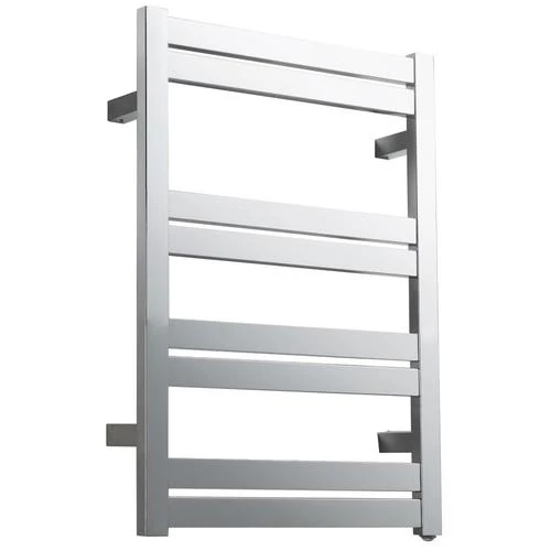 ANZZI Tahitian Series 8-Bar Polished Chrome Plug-In Wall Mount Towel Warmer, 20.47-in W x 27.55-in H - Image 2