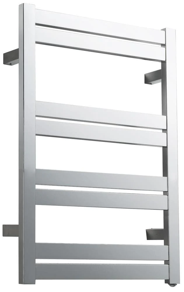 ANZZI Tahitian Series 8-Bar Polished Chrome Plug-In Wall Mount Towel Warmer, 20.47-in W x 27.55-in H - Image 3