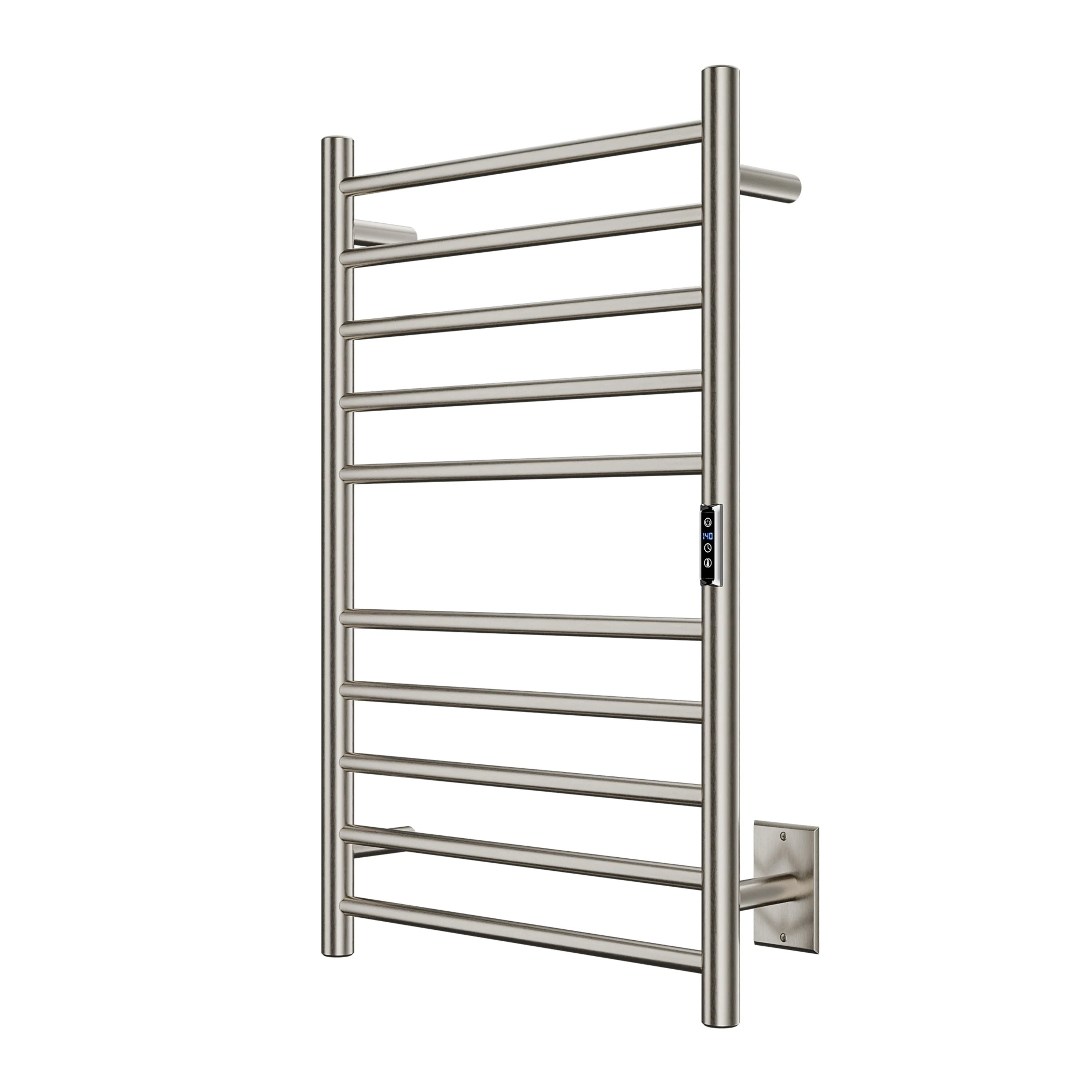 ANZZI Brushed Nickel Plug-In Wall Mount Towel Warmer, 20.08 W x 31.5 H x 4.41 D - Image 5