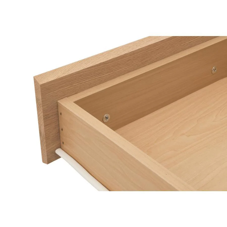 Project Source Ready to Finish 18-in W x 35-in H x 21-in D 3-Drawer Freestanding Cabinet Bank, Natural Rustic Oak - Image 7