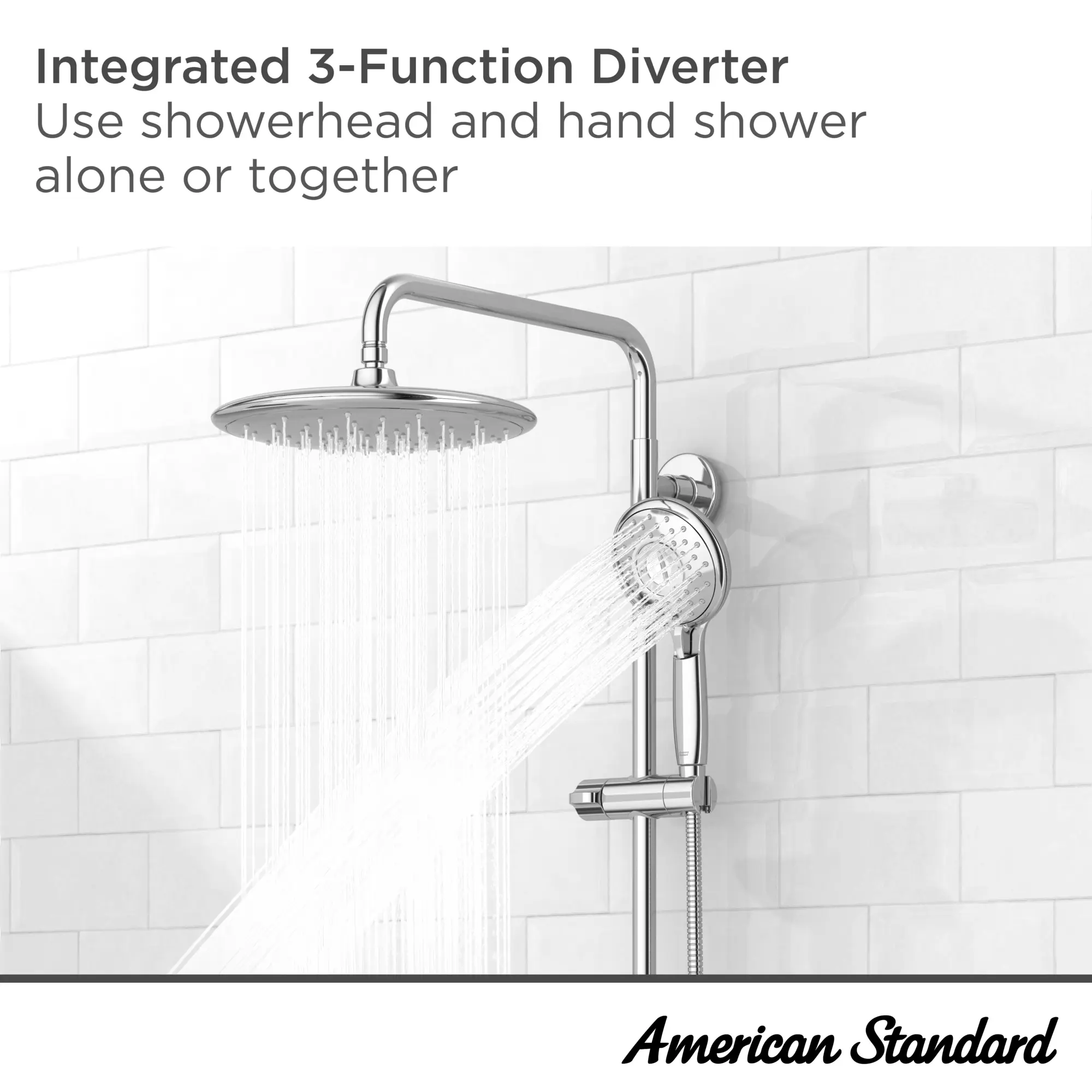 American Standard Spectra Versa Brushed Nickel Spray Shower Bar System, 24-Inch, 1.8 GPM - Image 8