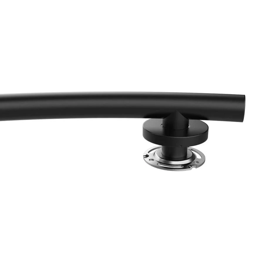 Keeney Wave 16-in Matte Black Wall Mount ADA-Compliant Grab Bar - Image 4