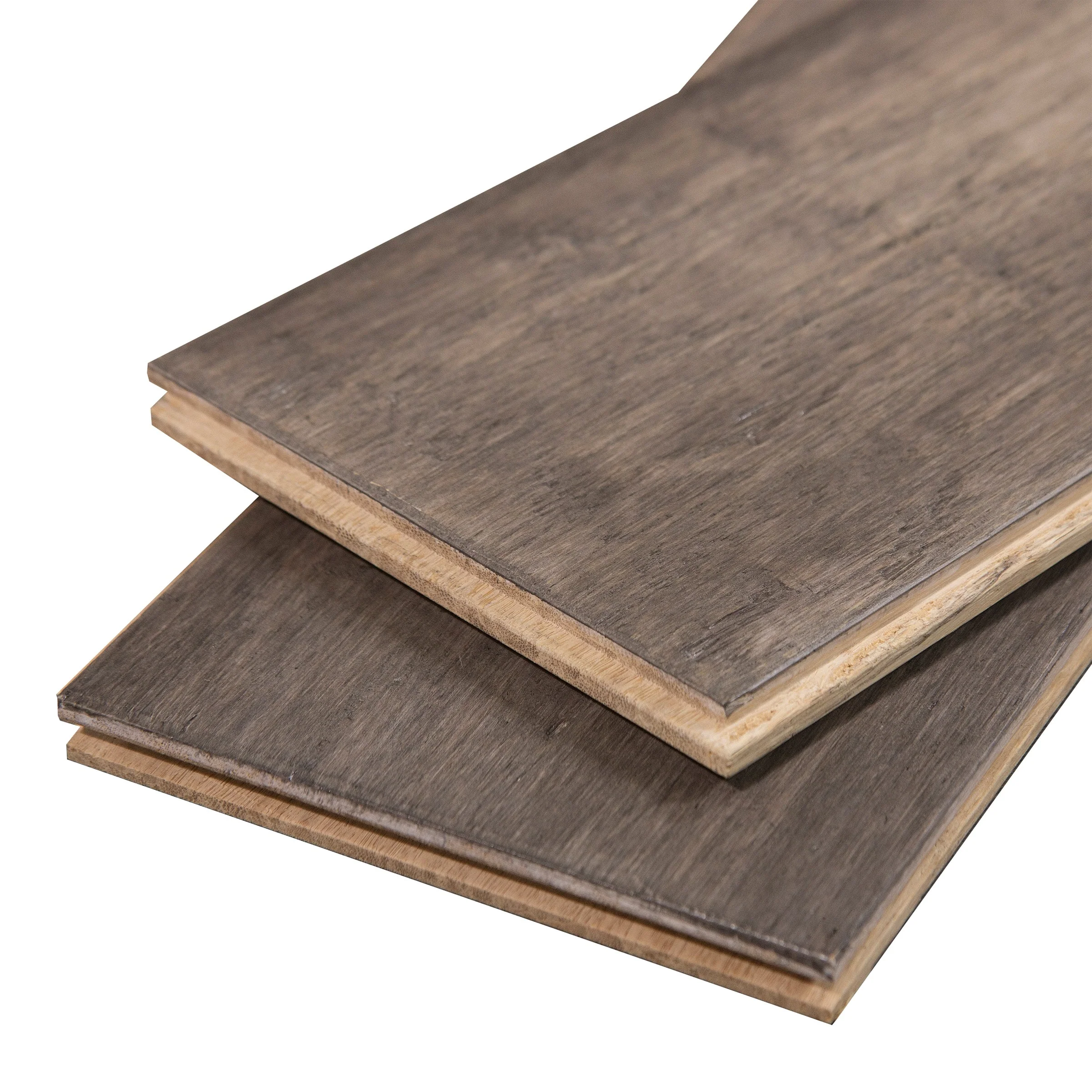 Cali Bamboo Fossilized 5.375-in Boardwalk Bamboo Handscraped Solid Hardwood Flooring (26.89-sq ft)