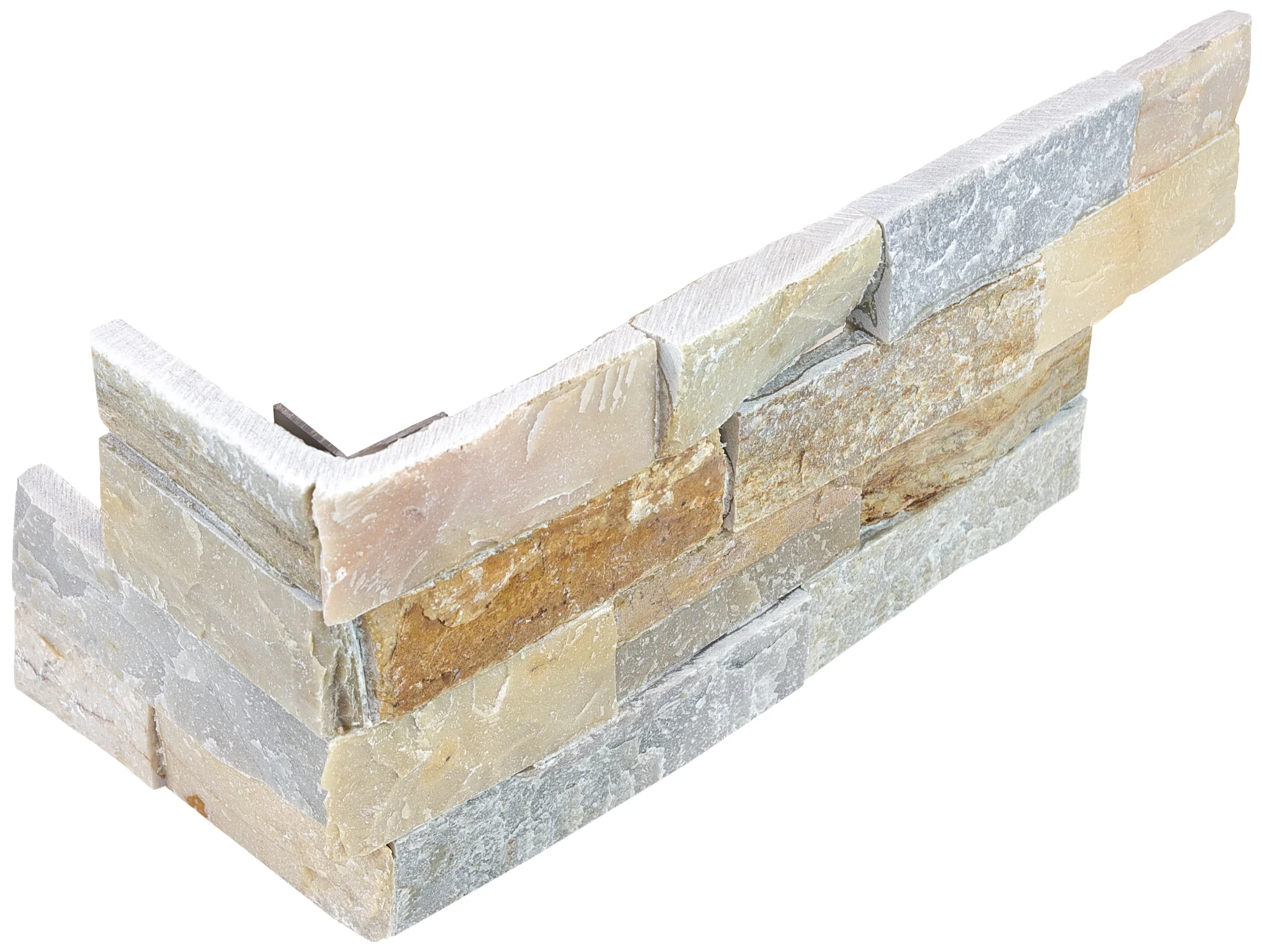 Satori 6-Pack Desert Quartz Ledgestone Corner 6-in x 18-in Natural Stone Wall Tile - Image 2