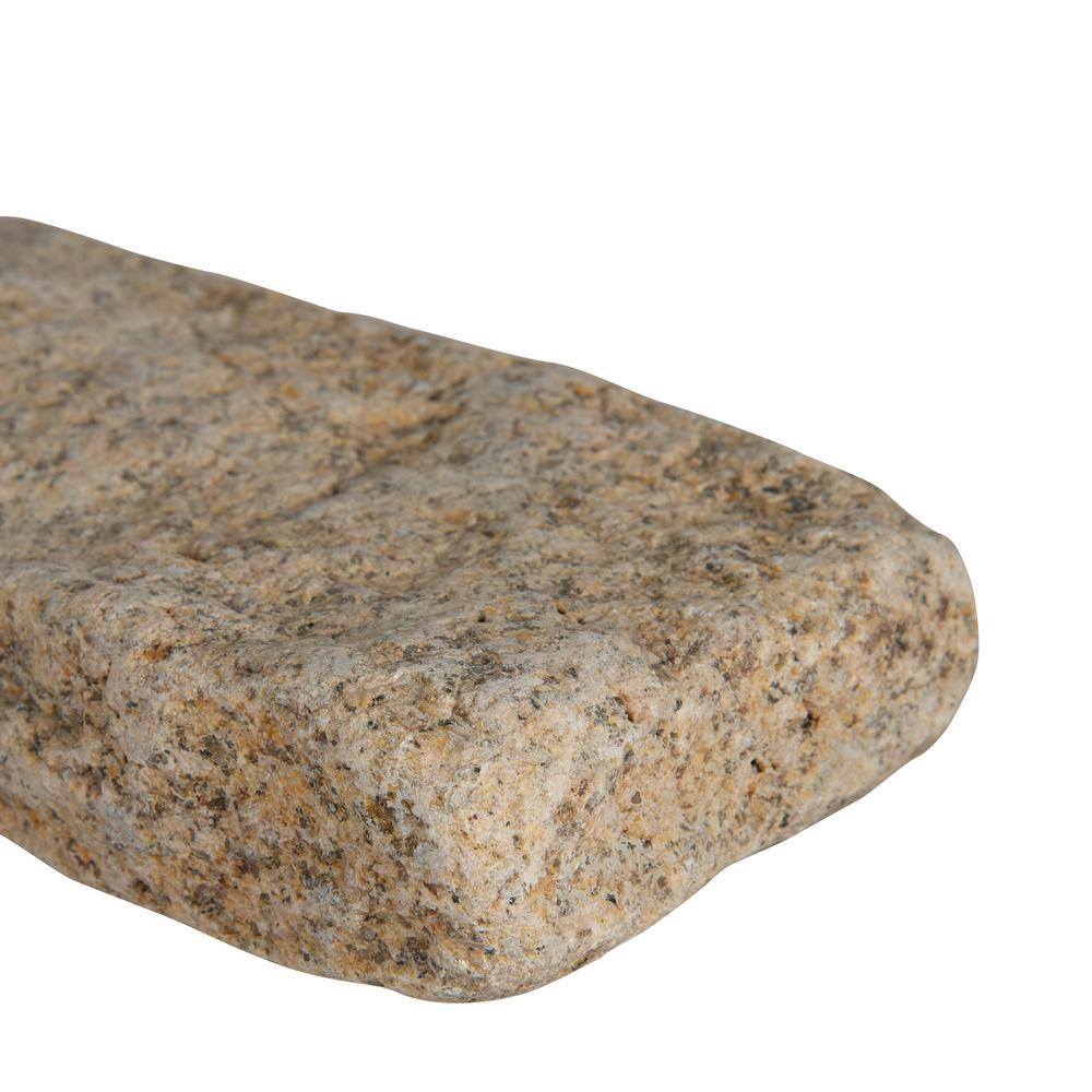 MSI Giallo Fantasia 4 in. x 8 in. Tumbled Granite Cobbles, 450 Pieces per Pallet - Image 4