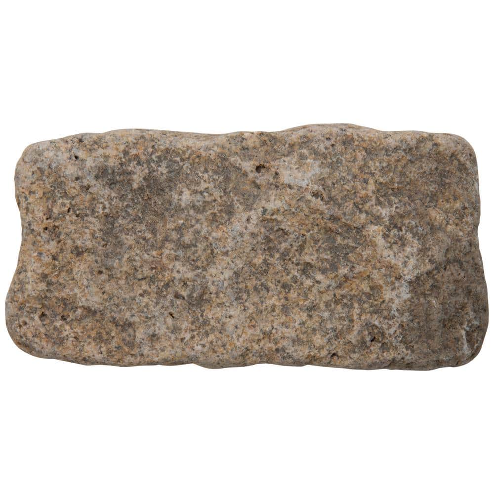 MSI Giallo Fantasia 4 in. x 8 in. Tumbled Granite Cobbles, 450 Pieces per Pallet - Image 7