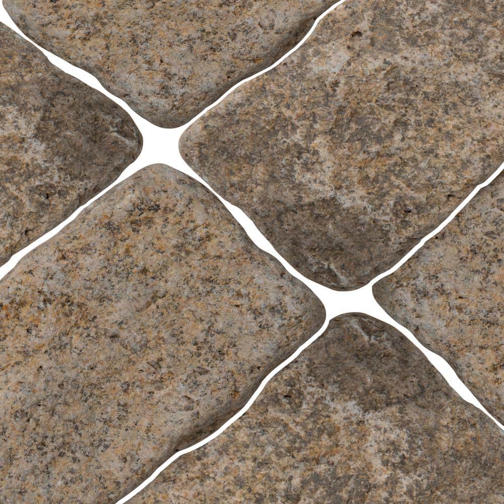 MSI Giallo Fantasia 4 in. x 8 in. Tumbled Granite Cobbles, 450 Pieces per Pallet - Image 9