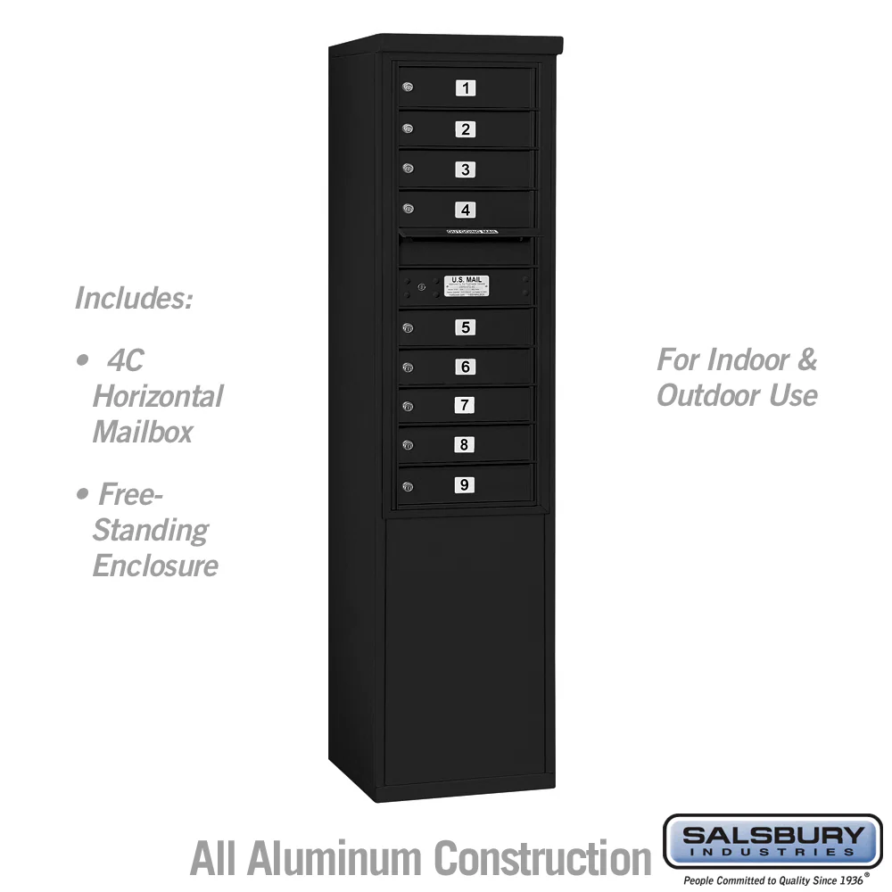 11-Door Free-Standing 4C Horizontal Mailbox with USPS Access