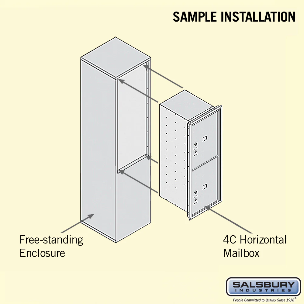 11-Door Free-Standing Parcel Locker with Private Access in Bronze - Image 4