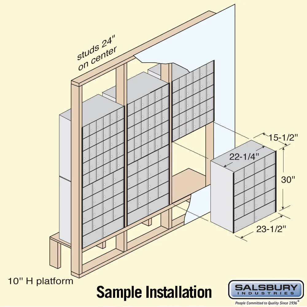 18-Door Aluminum Mailbox System - Rear Loading - Secure and Durable - Image 5