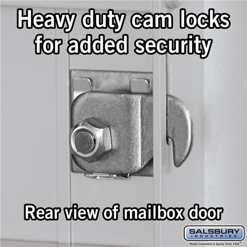 11-Door High Recessed Mounted 4C Horizontal Mailbox with Parcel Lockers - Front Loading - Image 4