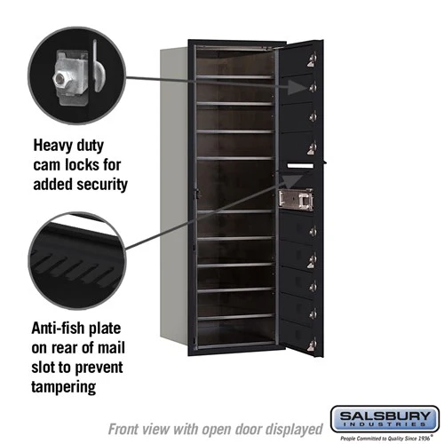 11-Door High Recessed Mounted 4C Horizontal Mailbox with USPS Access - Image 3