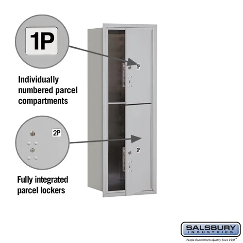 11 Door High Recessed Mounted 4C Horizontal Parcel Locker with USPS Access - Image 2