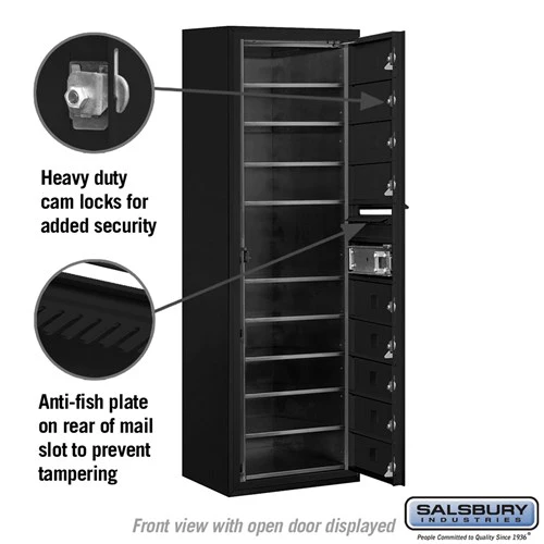 11-Door High Surface Mounted 4C Horizontal Mailbox with USPS Access - Image 3