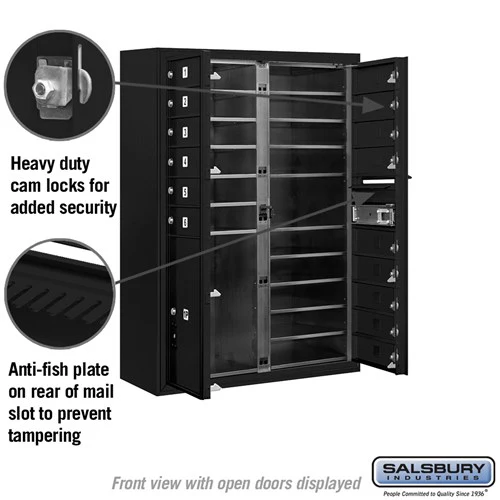 11 Door High Surface Mounted Mailbox with Parcel Locker and USPS Access - Image 3