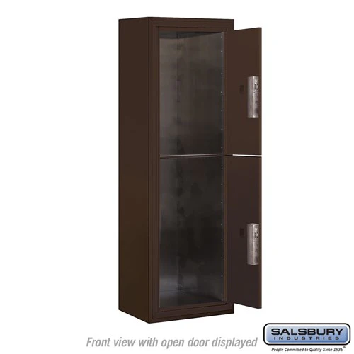 11-Door High Surface Mounted Parcel Locker with 2 Parcel Lockers in Bronze - Image 3